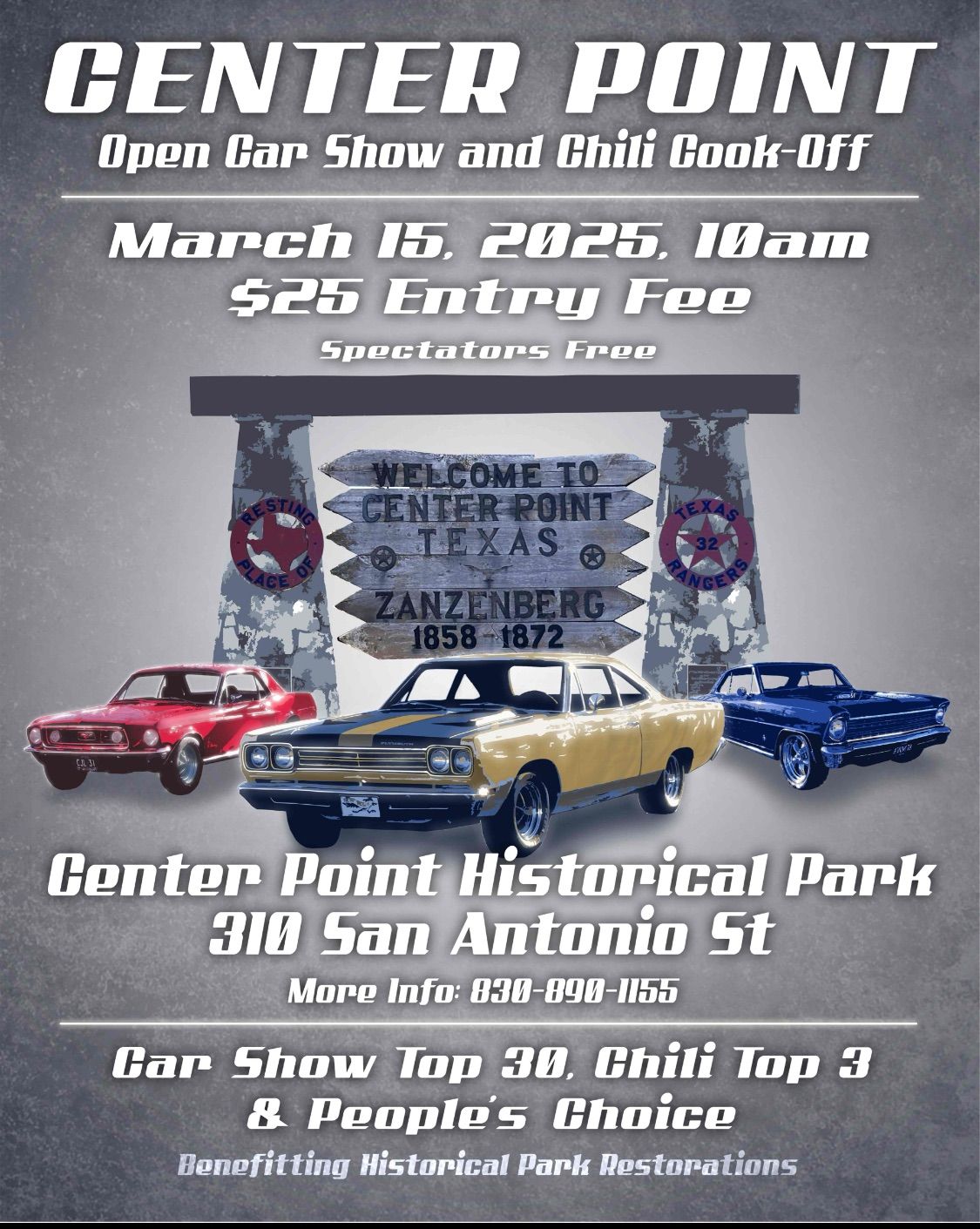 Center Point Open Car Show and Chili Cook-Off