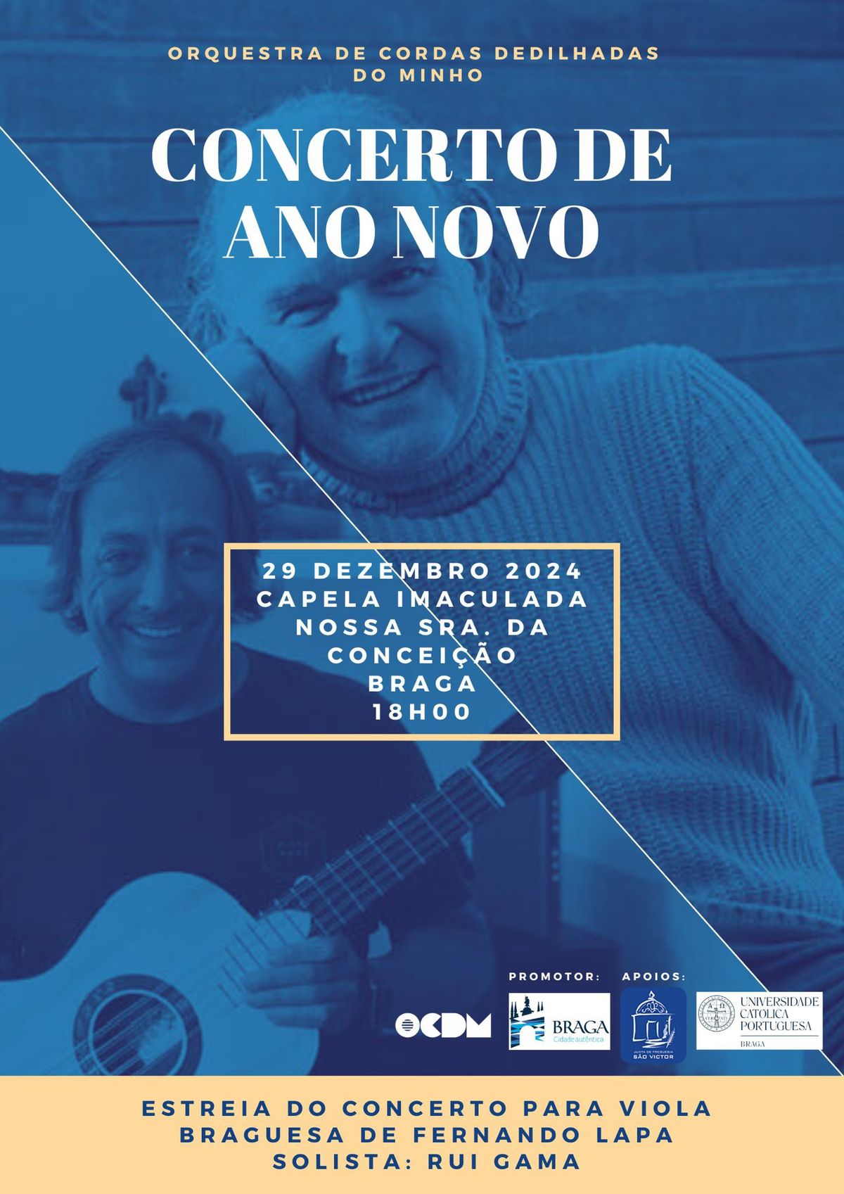 Concerto de Ano Novo Estreia do Concerto para Viola Braguesa e Orquestra de Guitarras\/Fernando Lapa