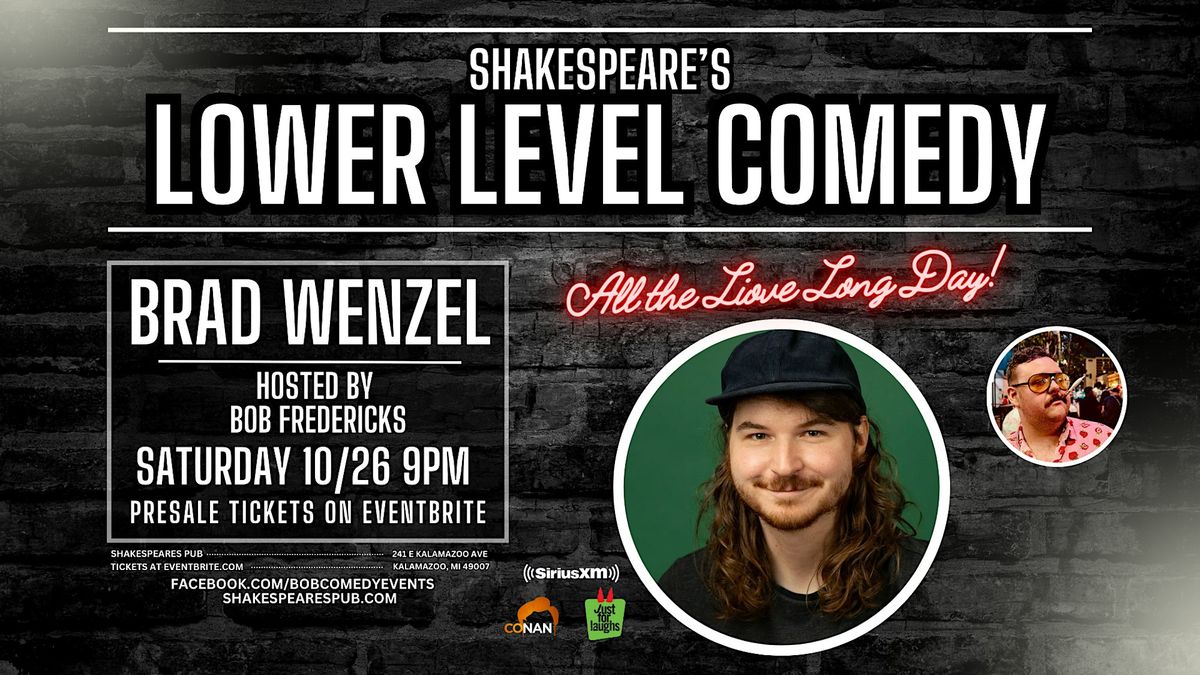 Brad Wenzel at Shakespeare's Lower Level in Kalamazoo