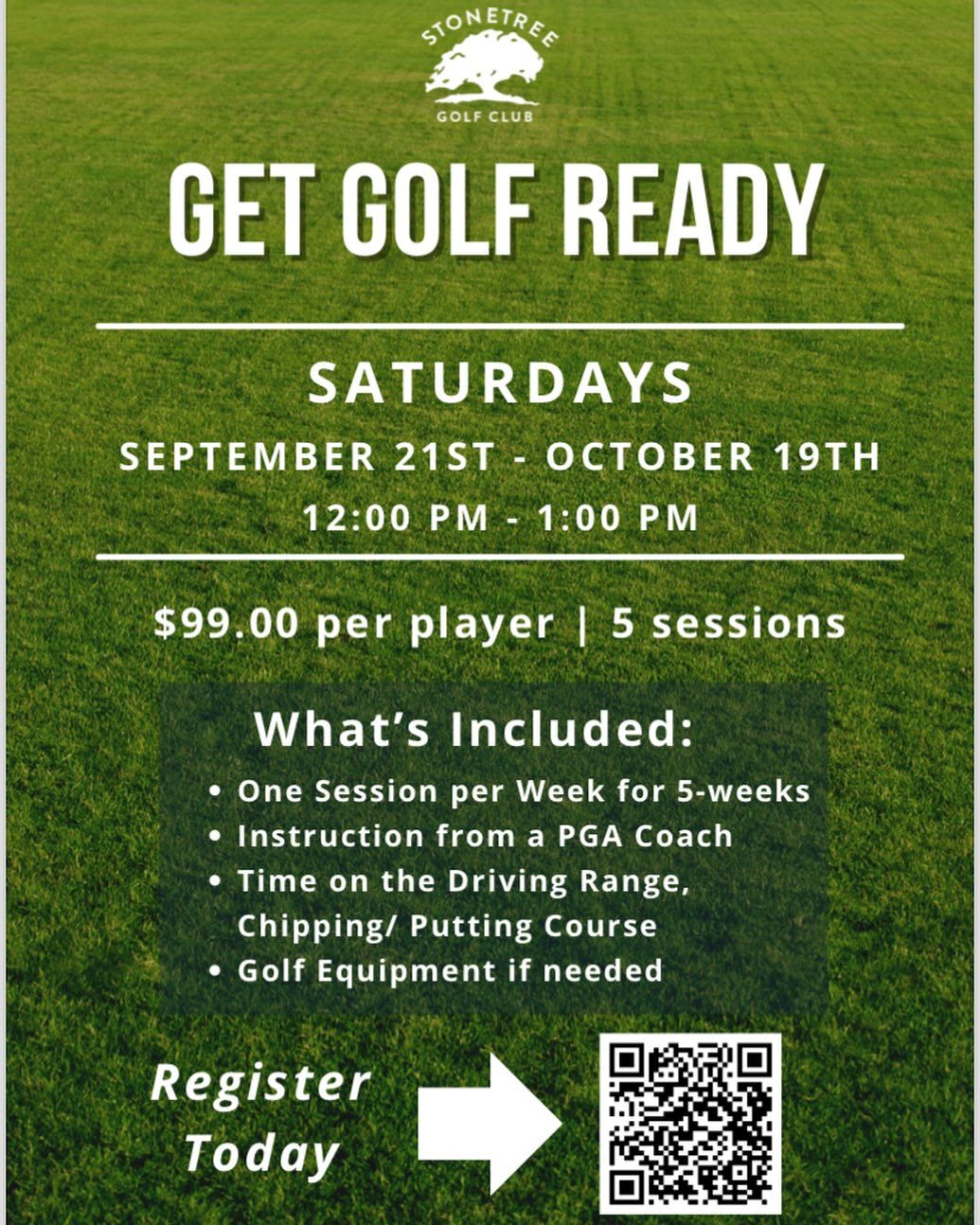 Get Golf Ready Saturdays