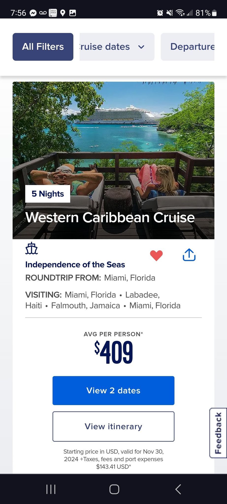 MNF Cruise Trip ? ? Haiti ?? and Jamaica ?? 