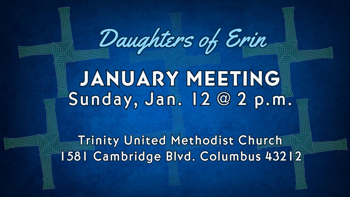 Daughters of Erin Jan. Membership Meeting