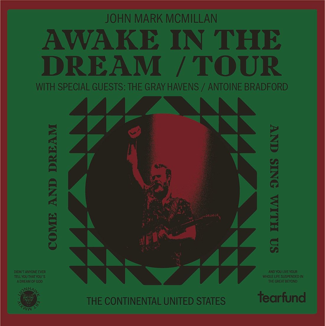 JOHN MARK MCMILLAN - Awake In The Dream Tour *POSTPONED*