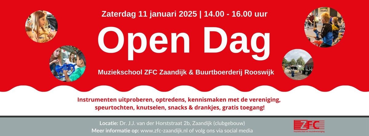 Open Dag Muziekschool ZFC Zaandijk & Buurtboerderij Rooswijk