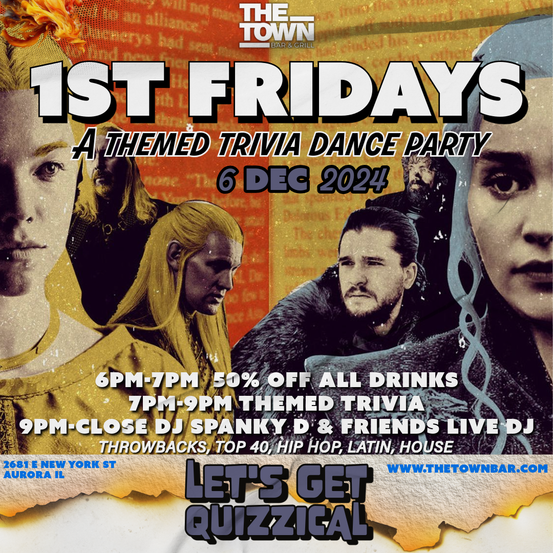 1st Fridays - Happy Hour - Game of Throne \/ Dragons Trivia -