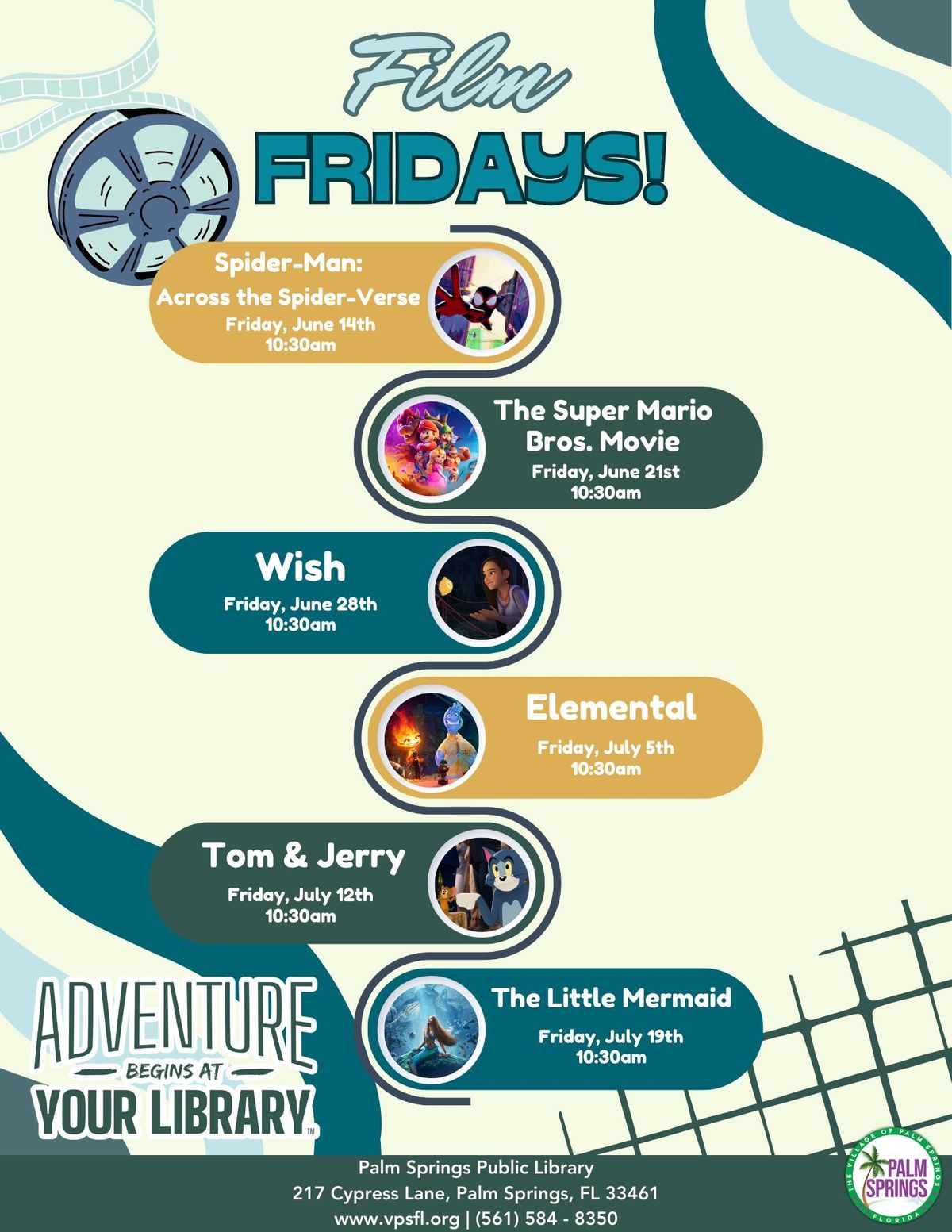 Film Fridays at the Palm Springs Library- Disney's Elemental