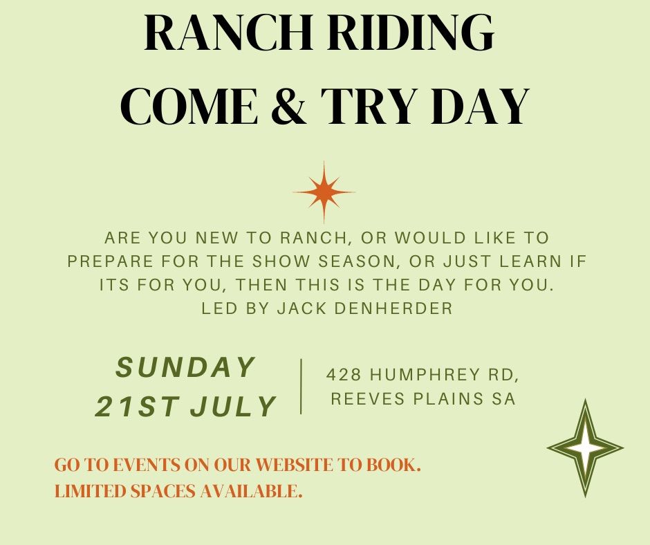 Ranch Come and Try Day **now fully booked** 