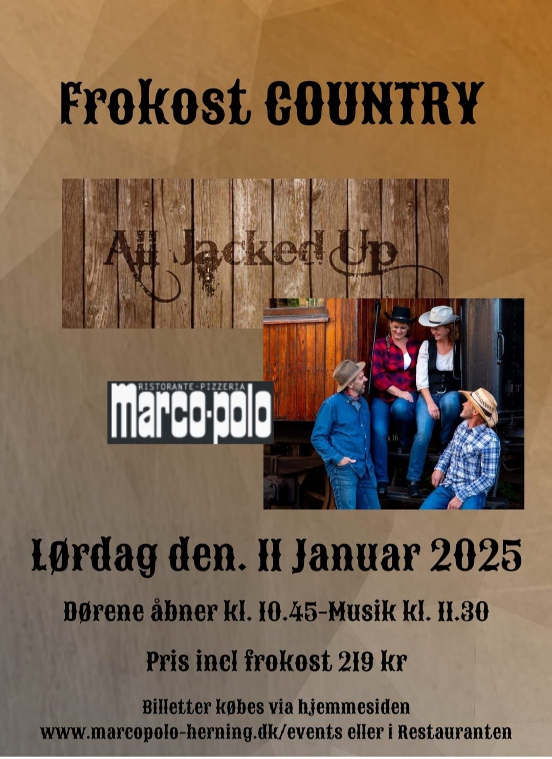 Country Frokost- All Jacked Up inkl. frokost 