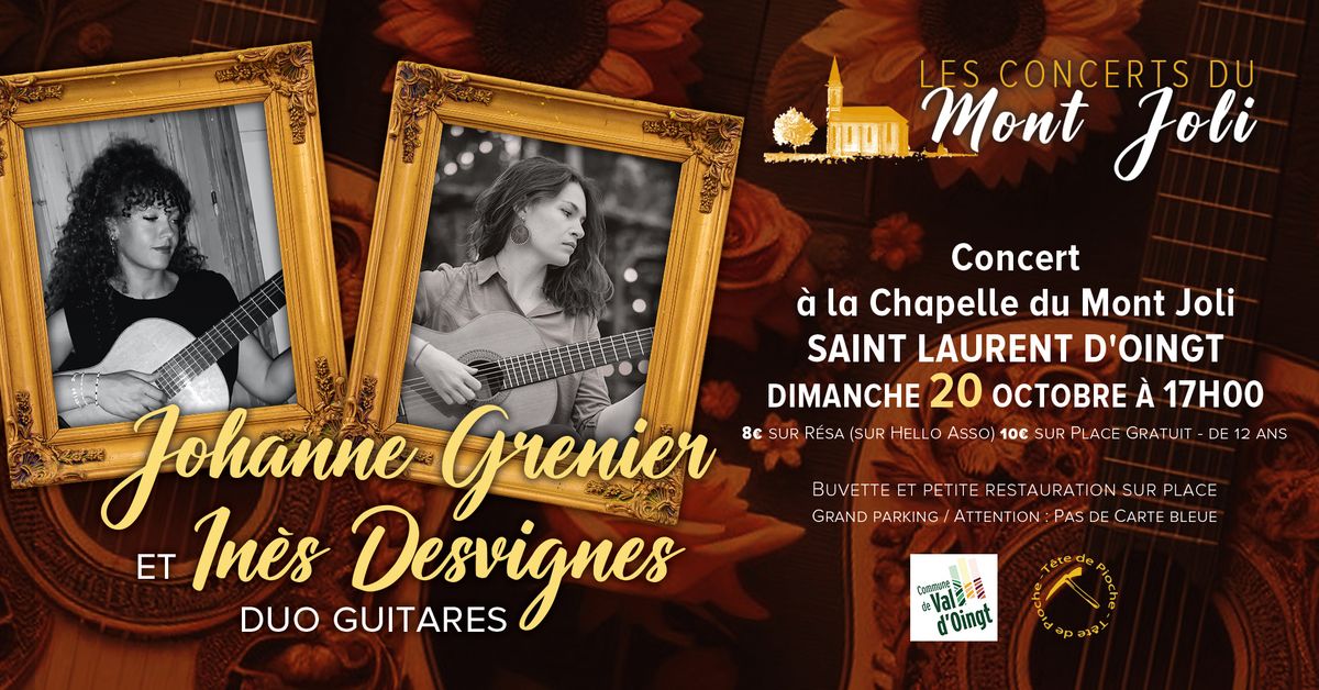 Concerts du Mont Joli - Duo Guitares avec Johanne Grenier et In\u00e8s Desvignes