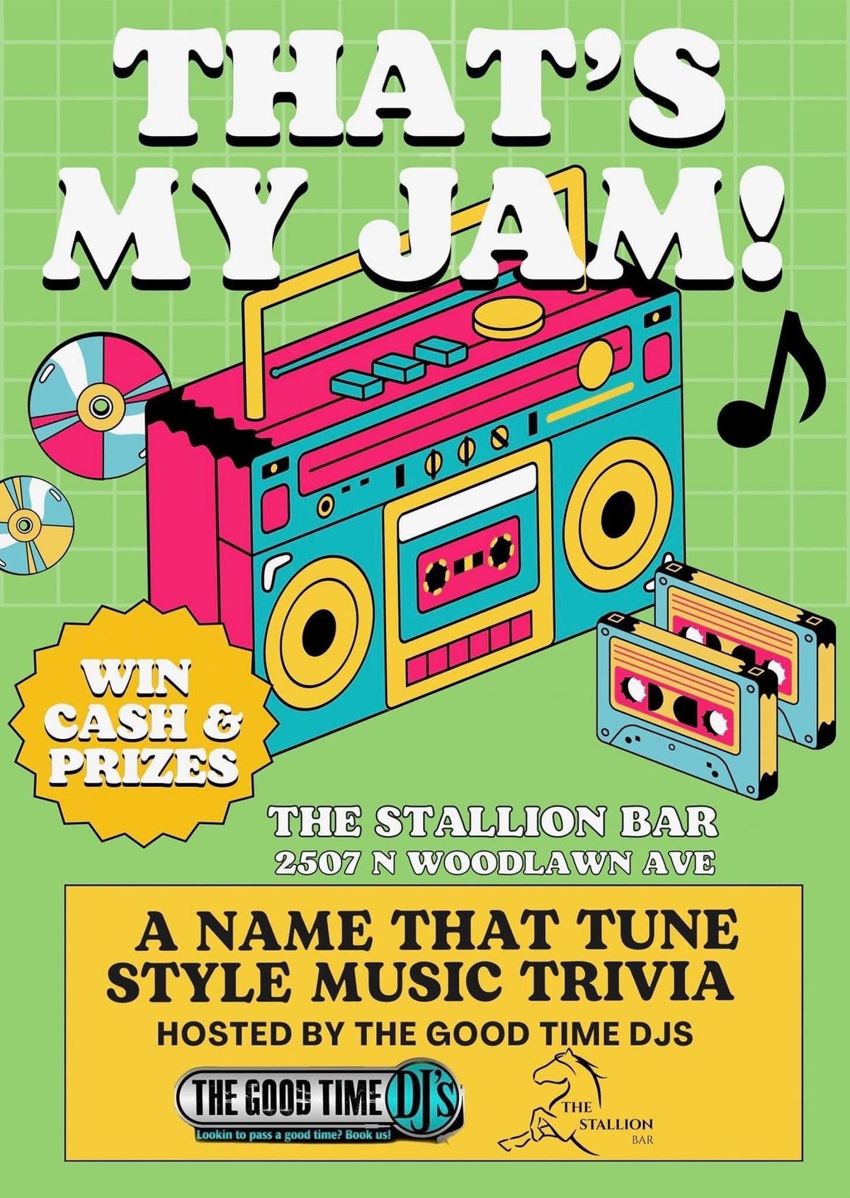 That's My Jam Music Trivia at The Stallion 