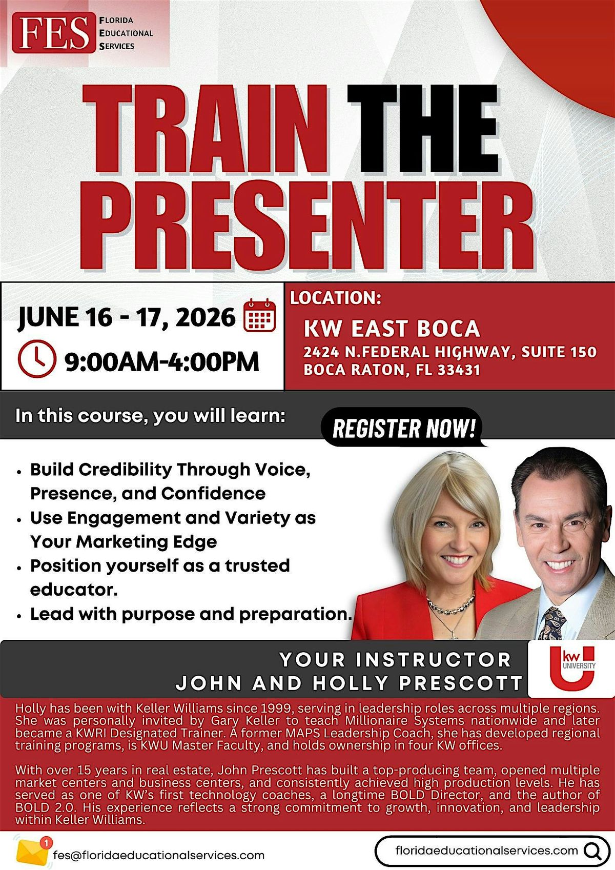 Train the Presenter with John and Holly Prescott