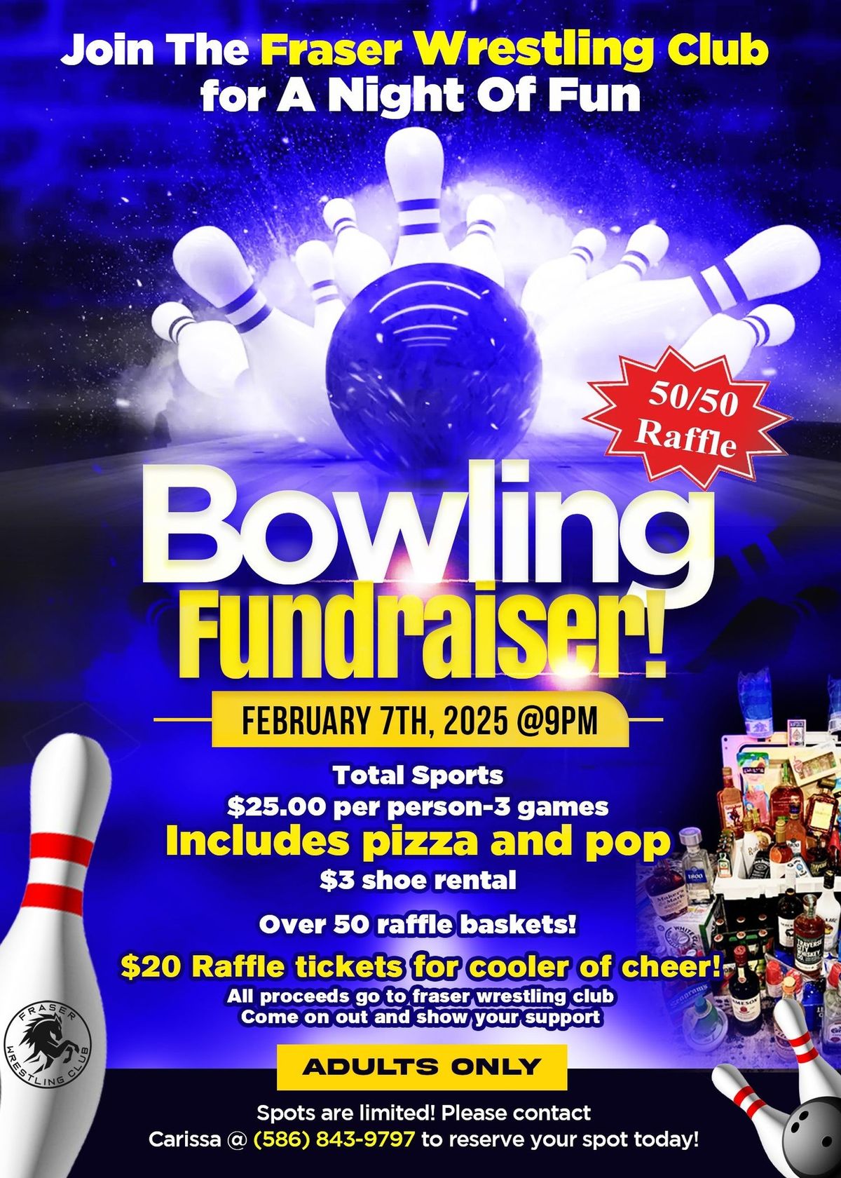 Fraser Wrestling Club Bowling Fundraiser 