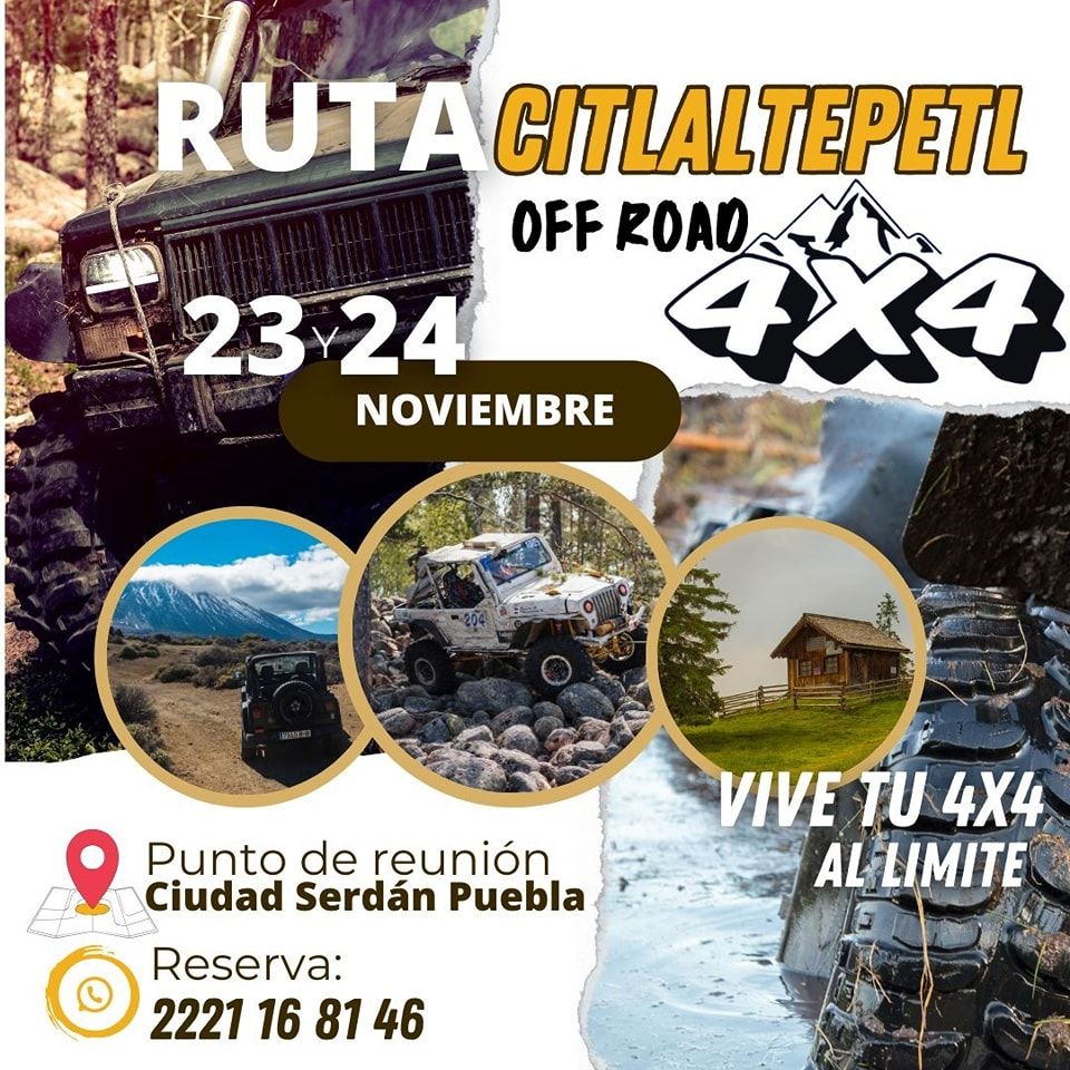 ruta citlaltepetl 4x4 off Road