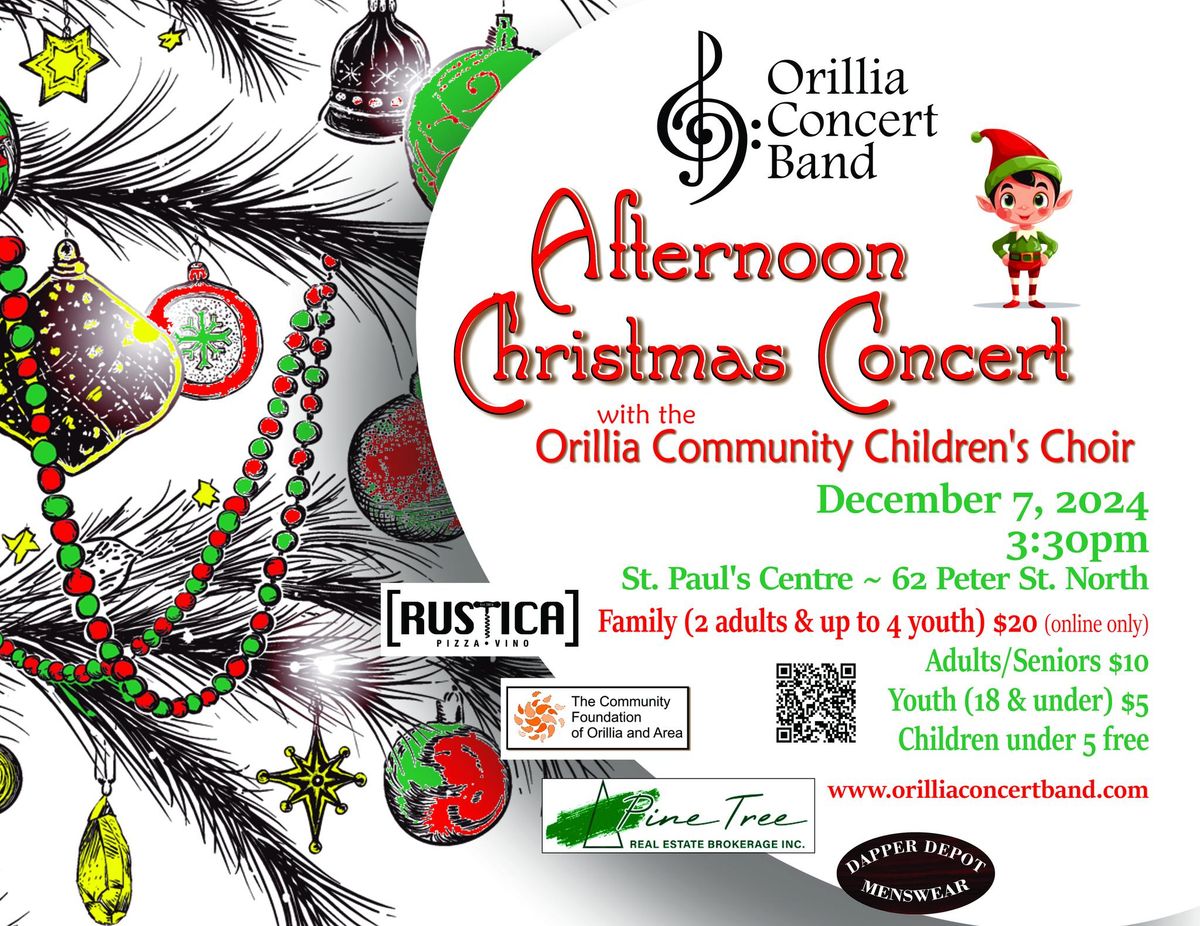 Orillia Concert Band's Annual Afternoon Christmas Concert