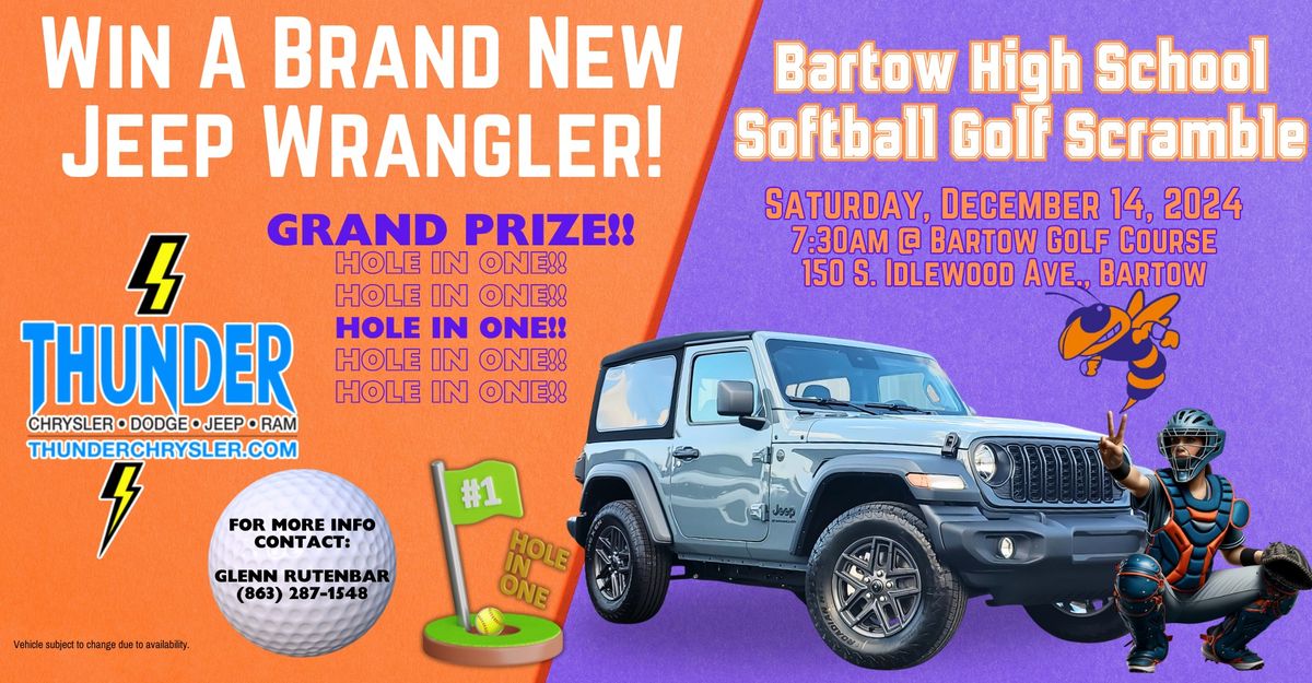 Bartow High School Softball 2024 Golf Scramble Tournament