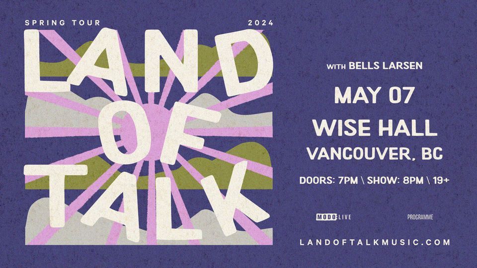Land Of Talk w\/ Bells Larsen - Vancouver
