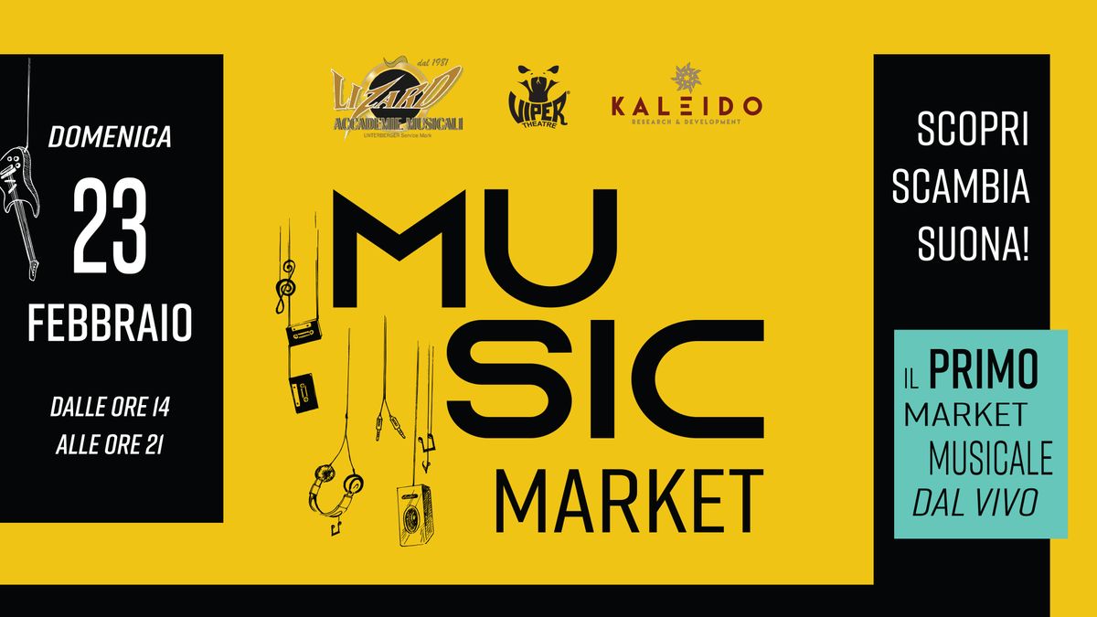 \ud83d\udd25 MUSIC MARKET @ VIPER THEATRE \ud83d\udd25 Domenica 23 Febbraio 2025 |14:00 - 21:00