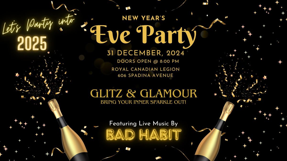 New Years Eve Party featuring Bad Habit!