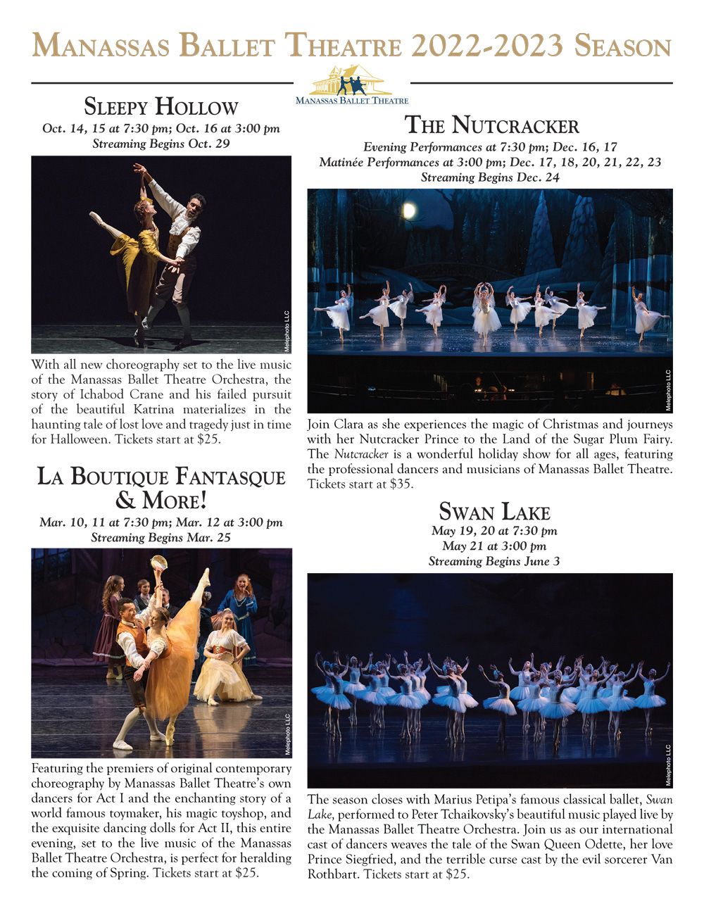 Manassas Ballet Theatre - The Nutcracker at Hylton Performing Arts Center - Merchant Hall