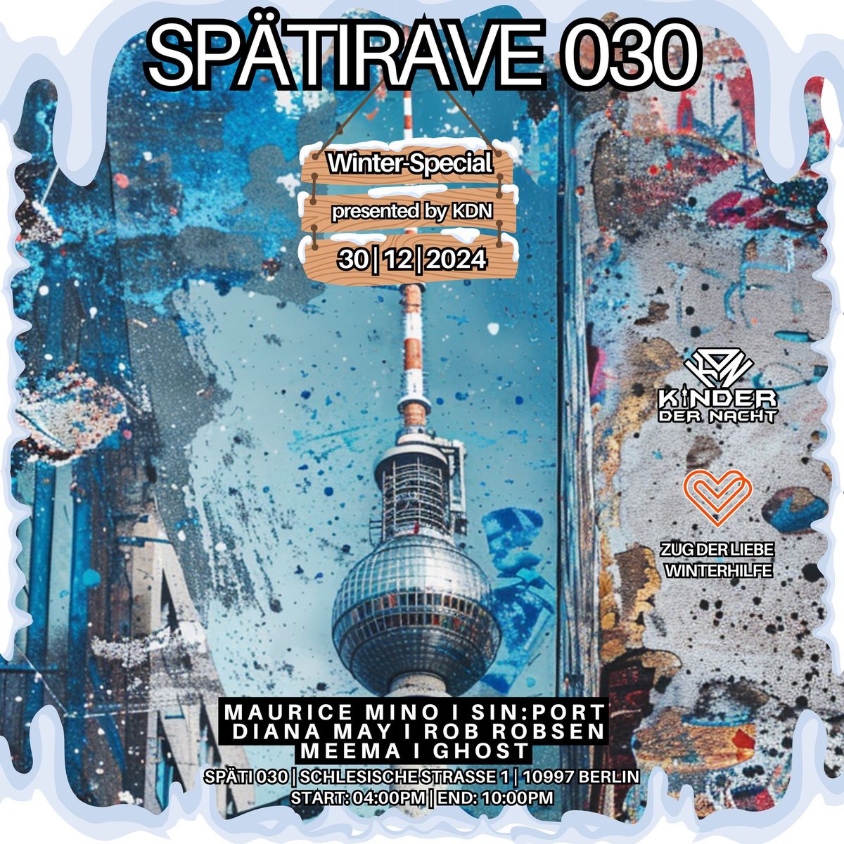 Sp\u00e4ti 030 Rave [ Kinder der Nacht meet Zug der Liebe Winterhilfe ]