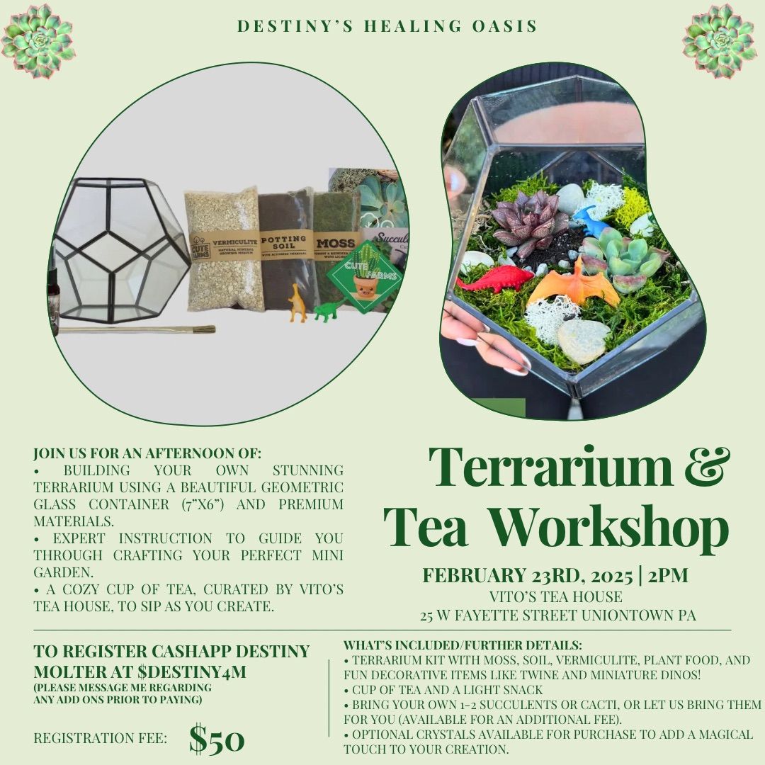 Terrarium & Tea Workshop