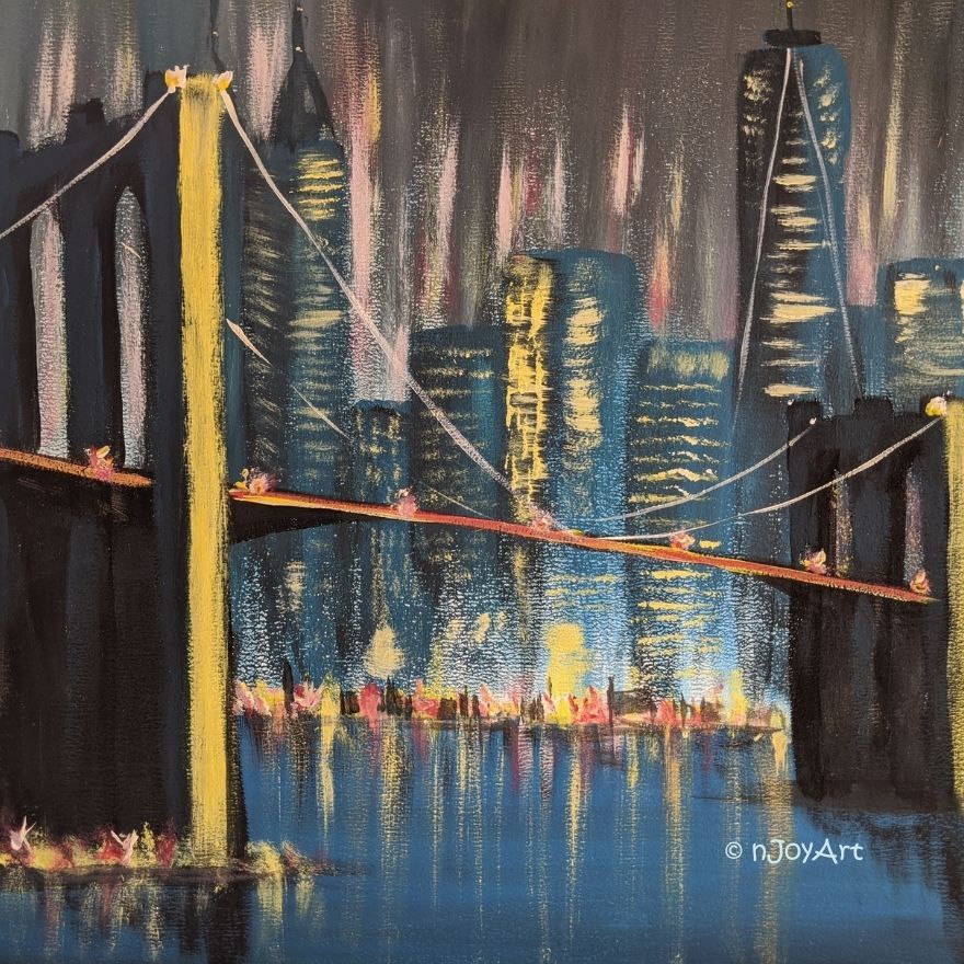 Sip & Paint @ Macready Theatre, Rugby - Brooklyn Bridge