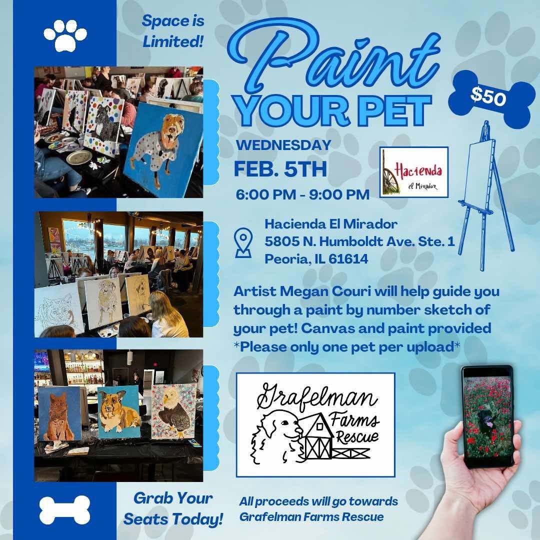 Paint Your Pet Night for Grafelman Farms Rescue