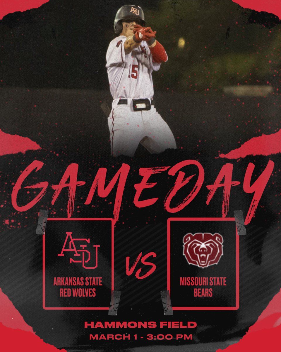 Missouri State Bears at Arkansas State Red Wolves Baseball