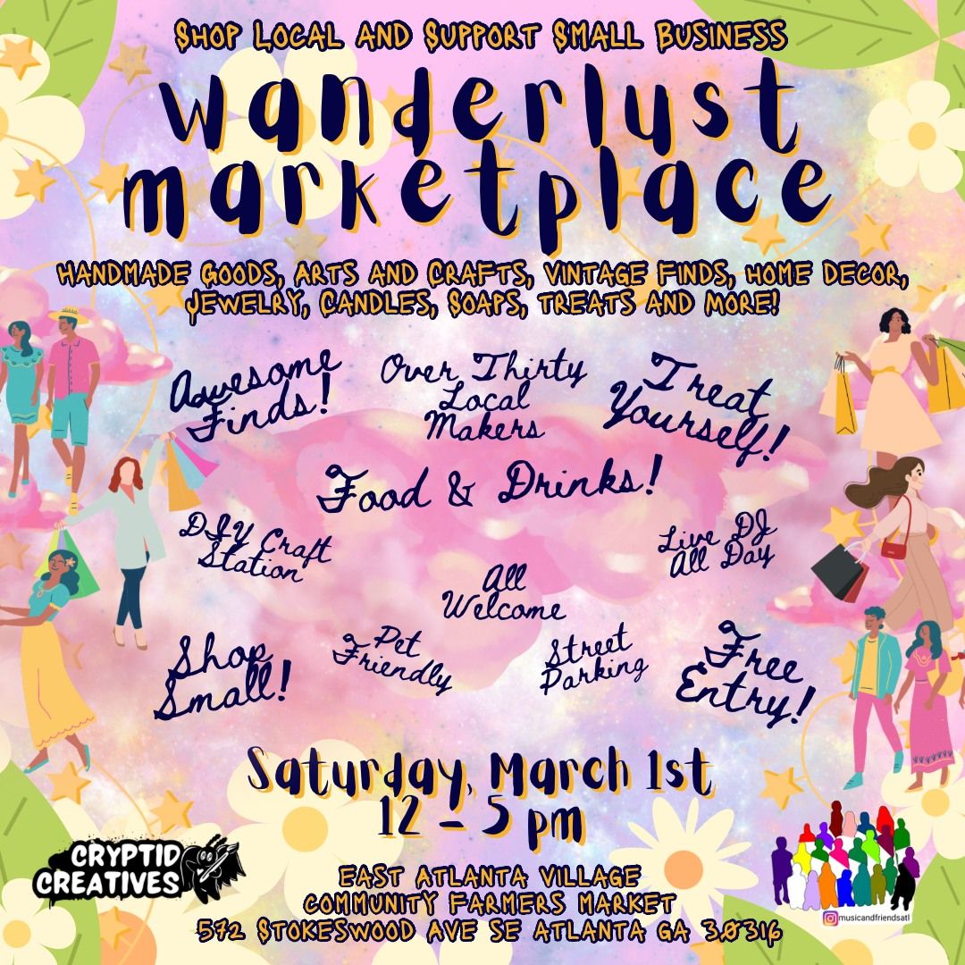 Wanderlust Marketplace: Handmade Local Arts, Crafts, and Treats!