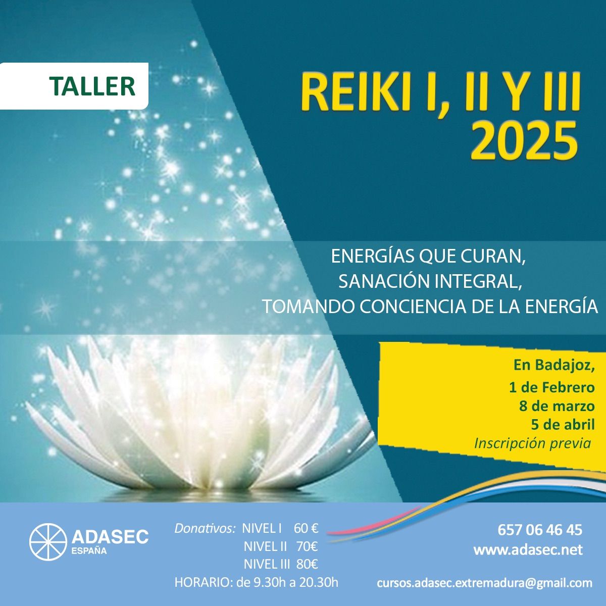 Taller de Reiki en Badajoz