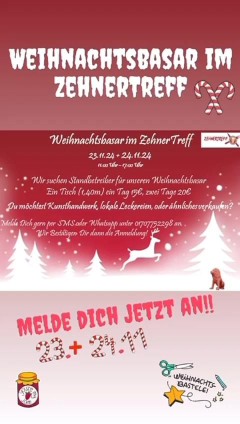 Weihnachtsbasar Gastst\u00e4tte ZehnerTreff 