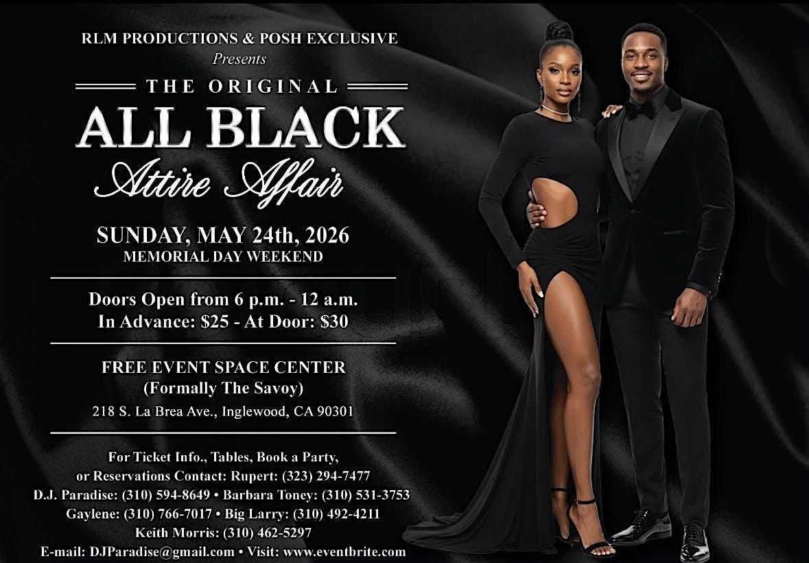 The ALL BLACK ATTIRE AFFAIR FEATURING B.I.G performing LIVE!