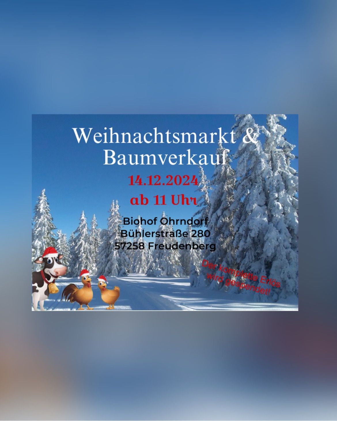 Weihnachtsmarkt und Baumverkauf \ud83c\udf84