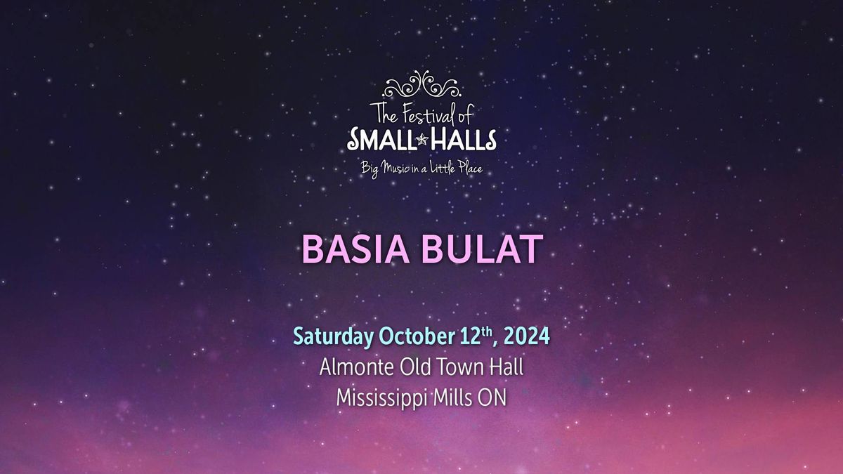 Basia Bulat @ Almonte Old Town Hall, Almonte, ON