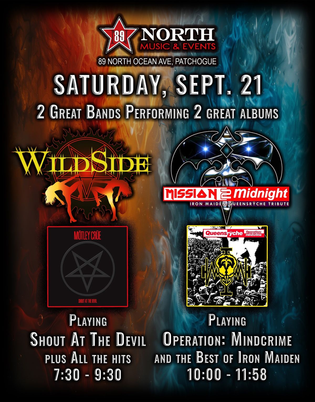 Wildside and Mission 2 Midnight performing 2 COMPLETE ALBUMS