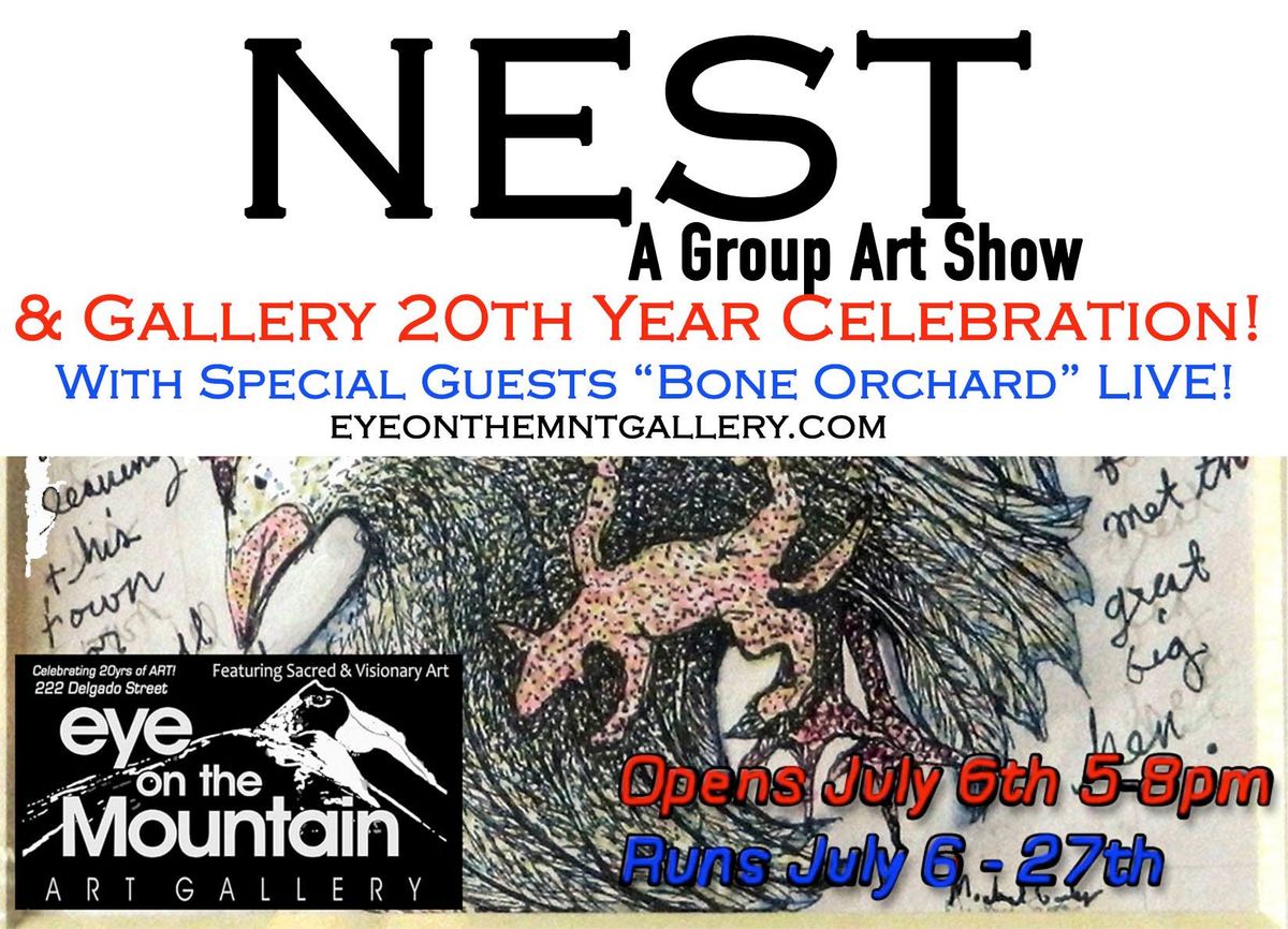 "Nest" Group Art Show & 20 Year Celebration at Eye on the Mountain Art Gallery