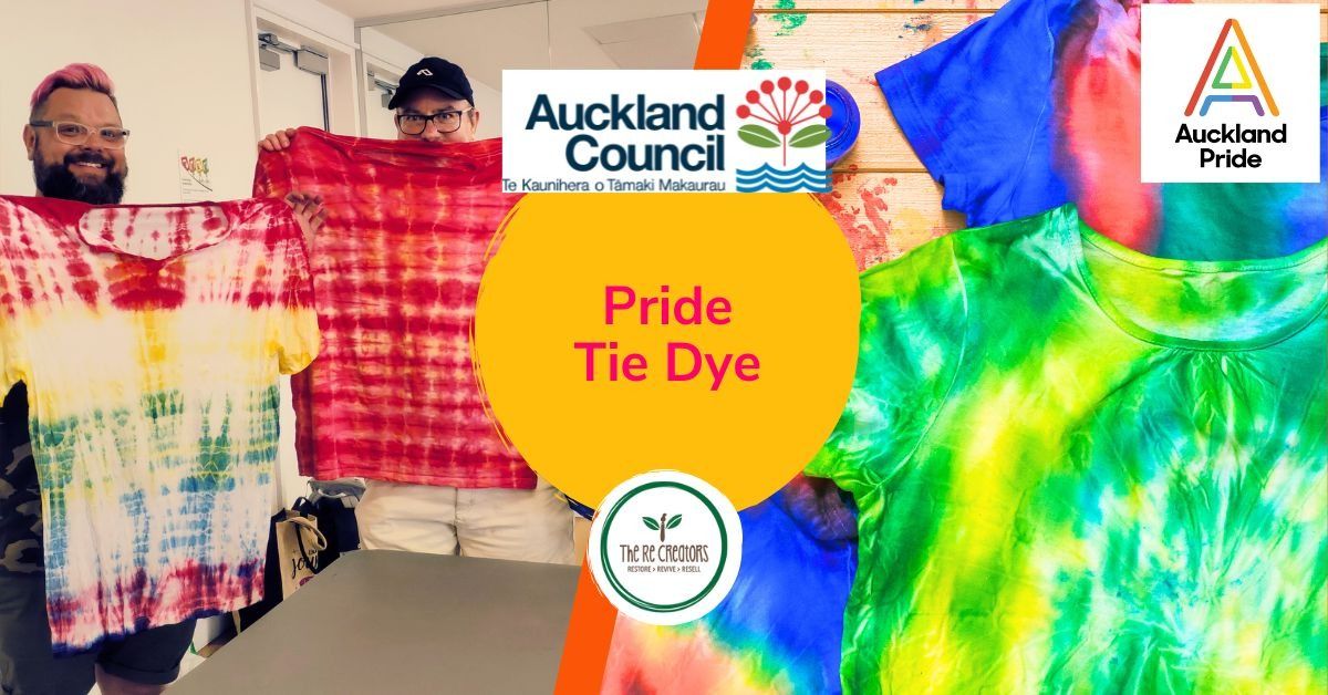  Pride Tie Dye, Te Atat\u016b Pennisula Hub, Saturday 22 February, 10.30am - 1.30pm