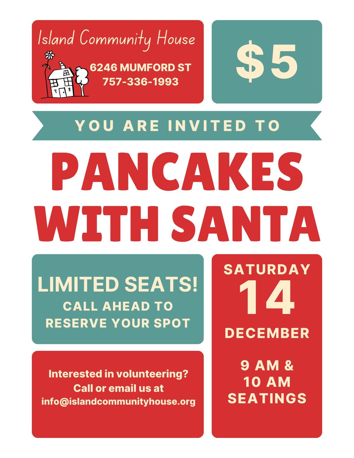 Pancakes with Santa!