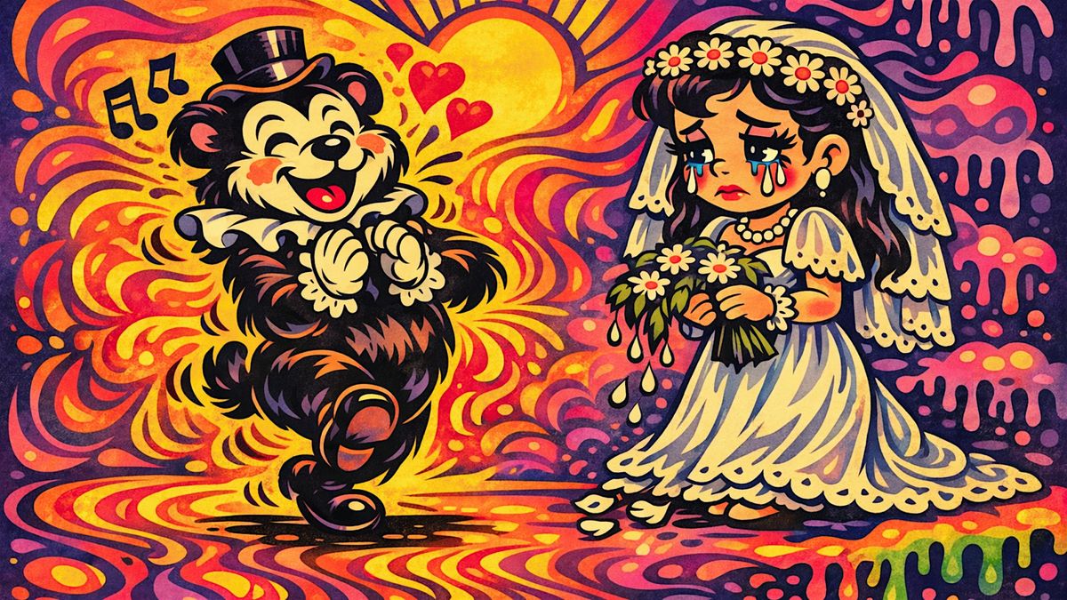 Safety Bear and Sad Veiled Bride @the Shipyard w\/visual artist Kelsey Joyce