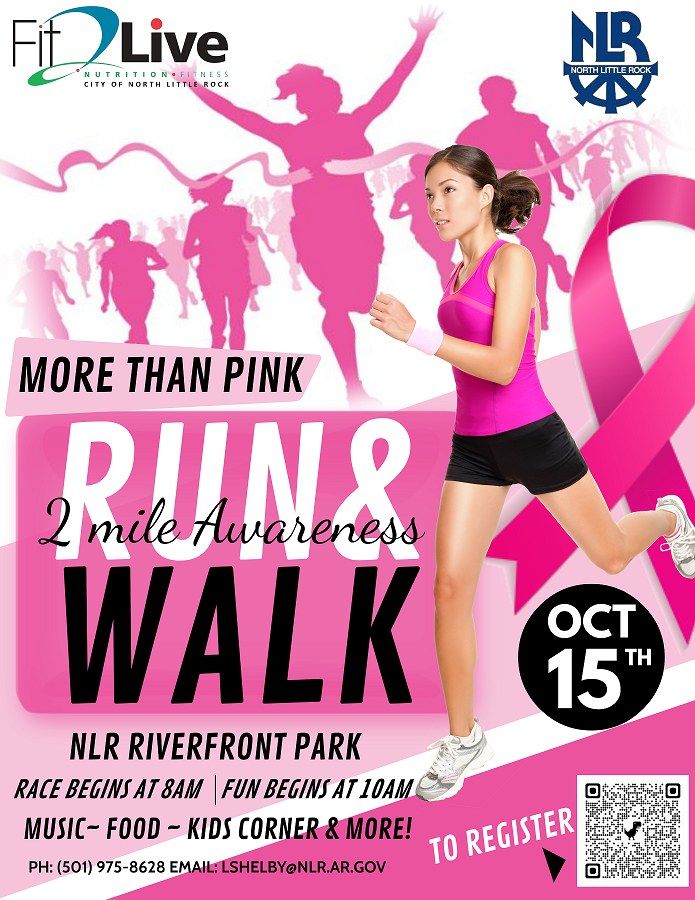 NLR More Than Pink Walk/Run 2022, Riverfront Park Dr, North Little Rock