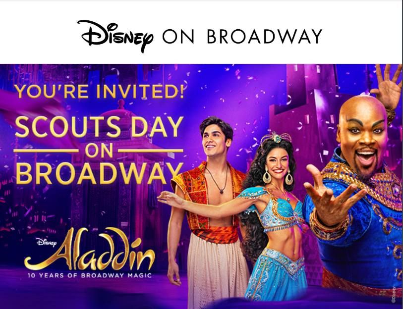 Scout Day on Broadway - Disney's Aladdin