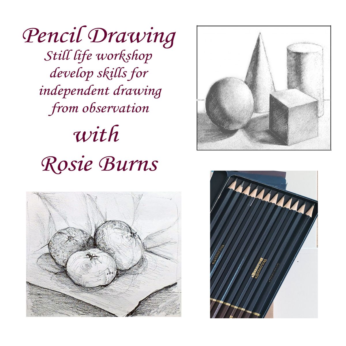 Still Life Pencil Drawing Workshop