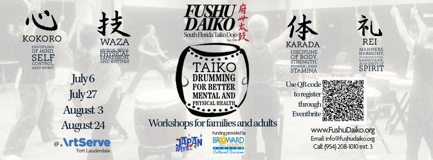 Taiko Drumming for Better Mental and Physical Health - FAMILY WORKSHOP 