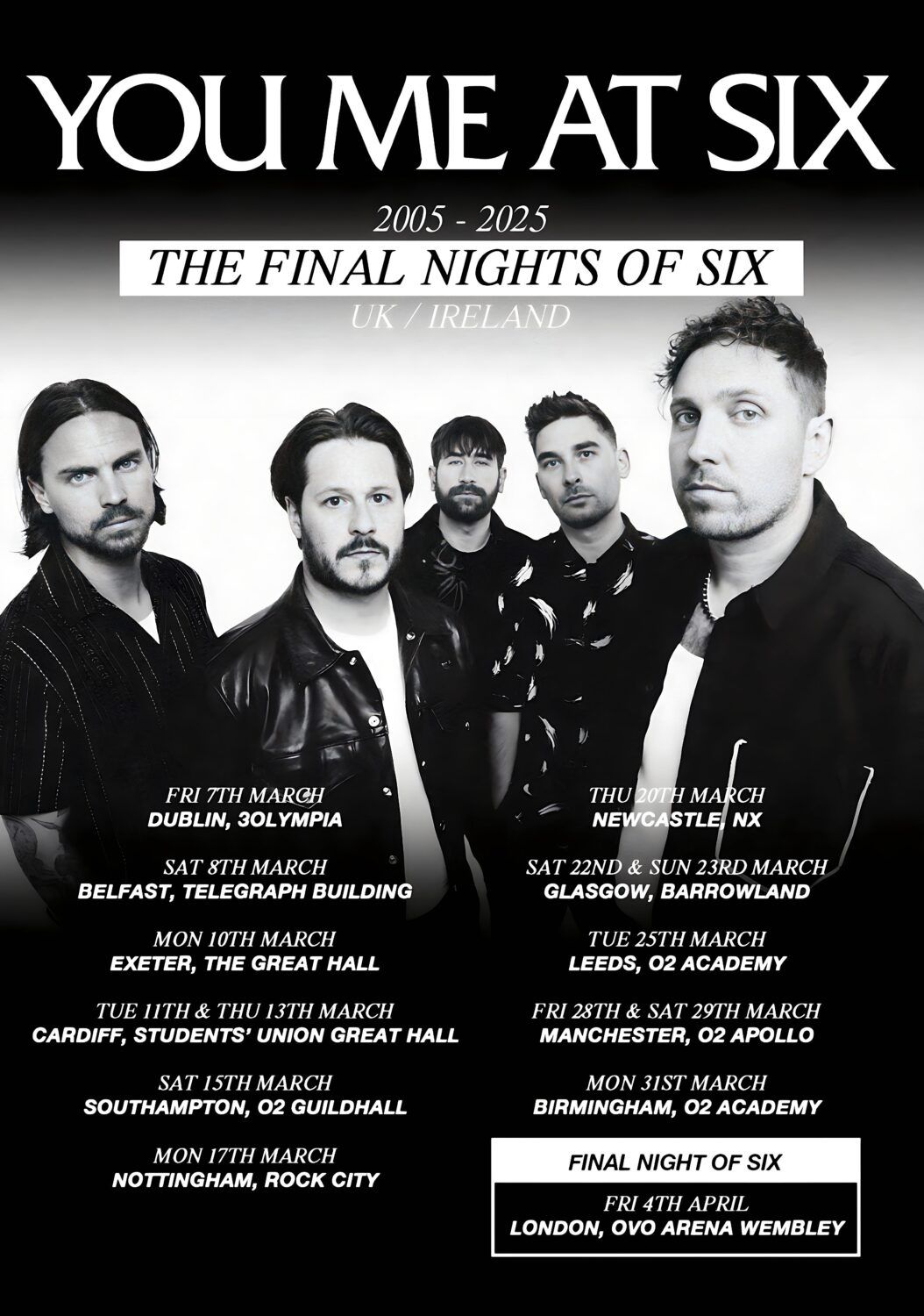 You Me at Six Belfast Tickets