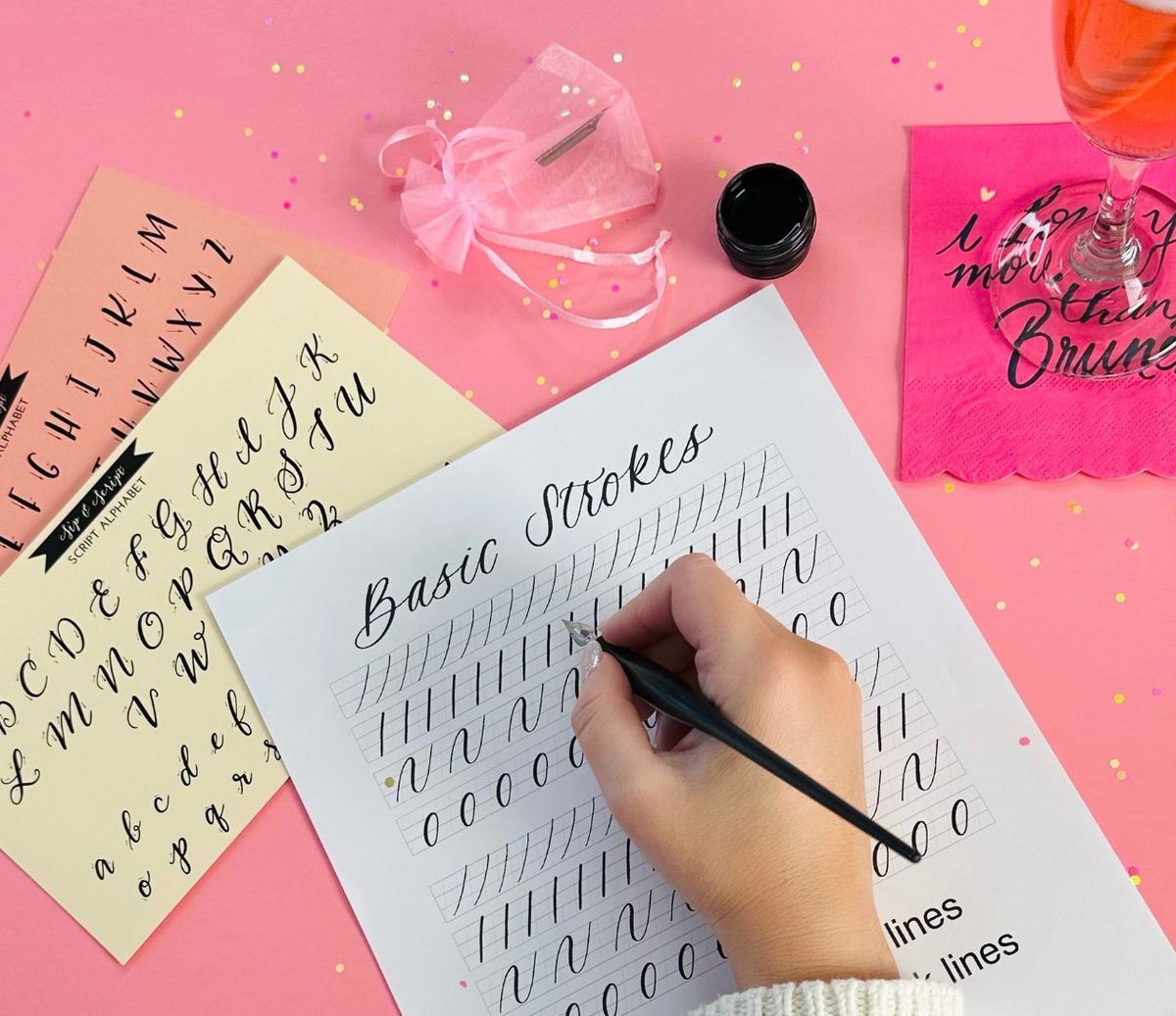 Modern Calligraphy for Beginners at Flight Wine Bar