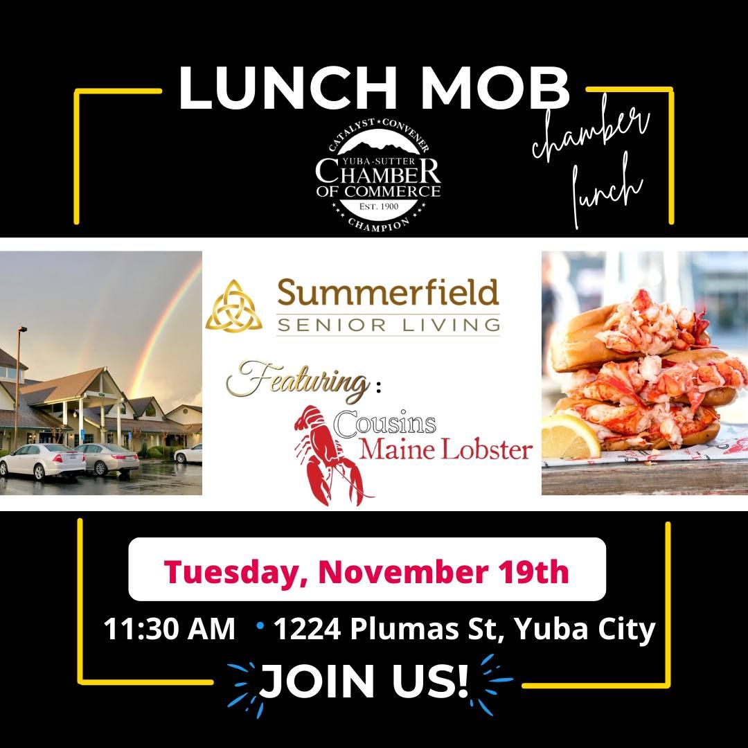 Lunch Mob at Summerfield Senior Living Featuring Cousins Maine Lobster!