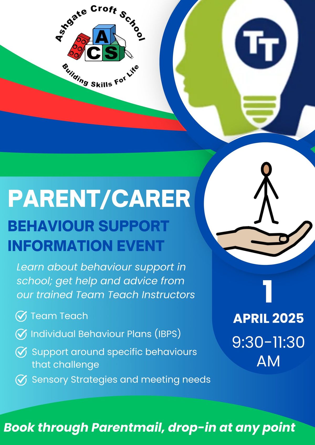 Behaviour Support- Drop in (for Ashgate Families)