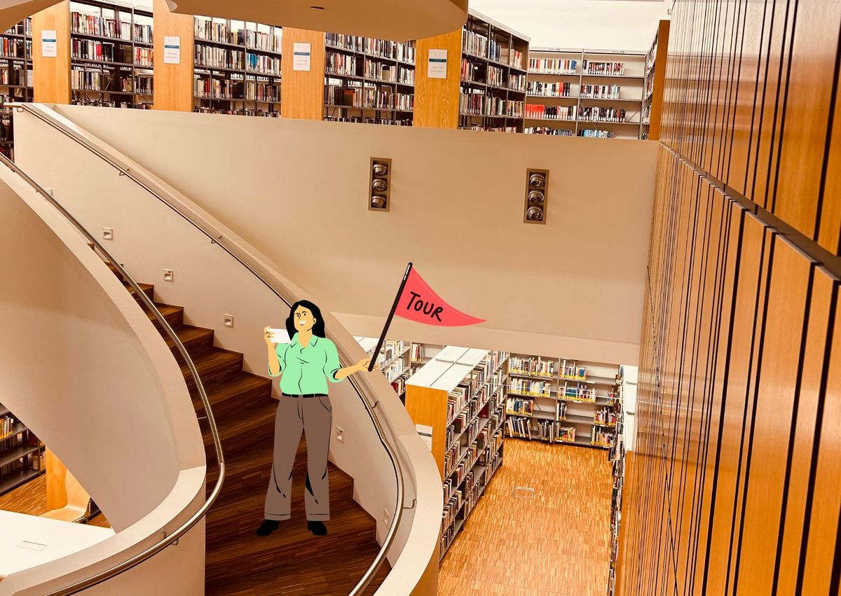 Guided tour through the L\u00ebtzebuerg City Biblioth\u00e8que