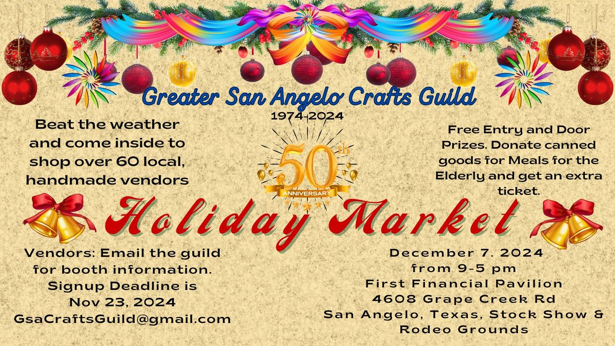 San Angelo Holiday Market w\/ GSA Craft Guild