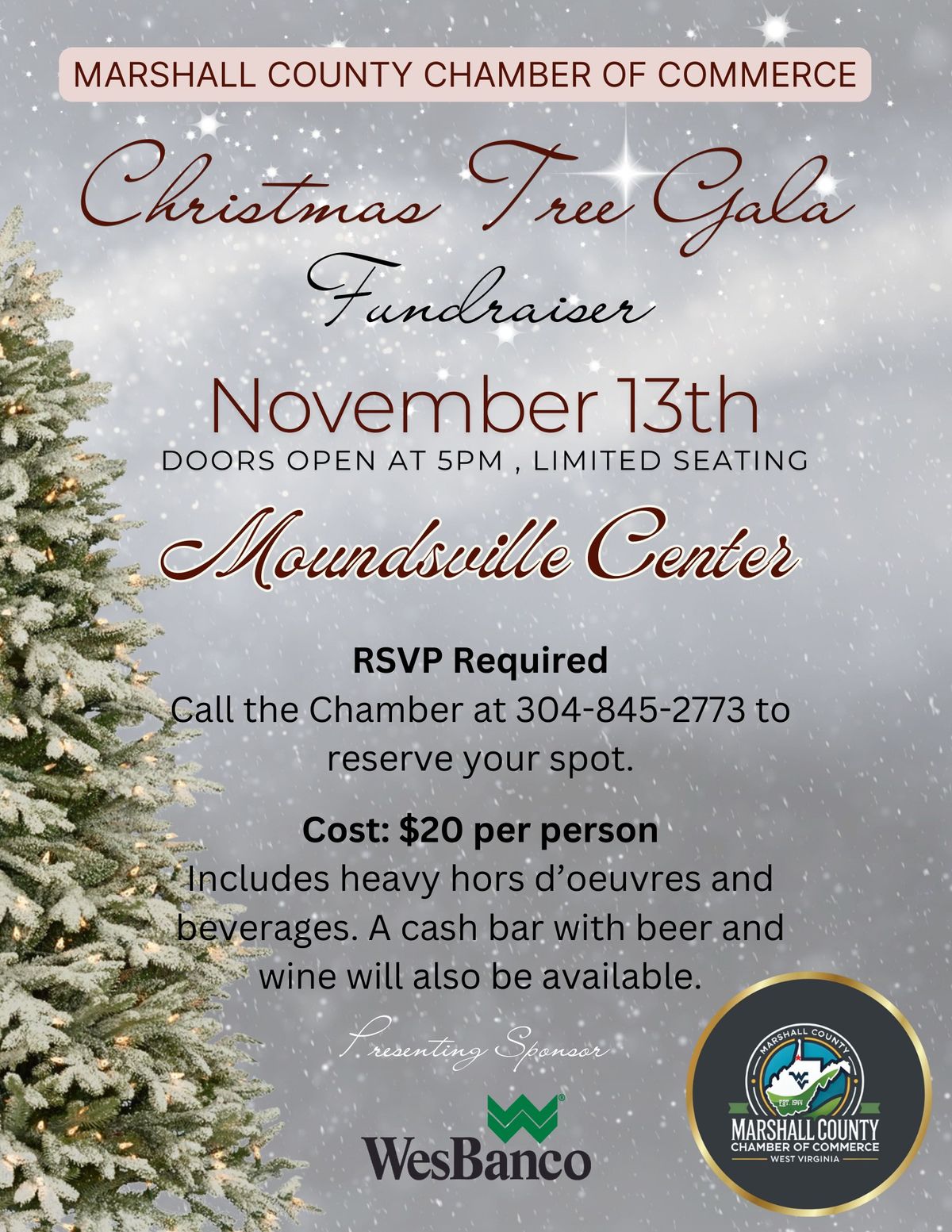 Marshall County Chamber Tree Gala Fundraiser